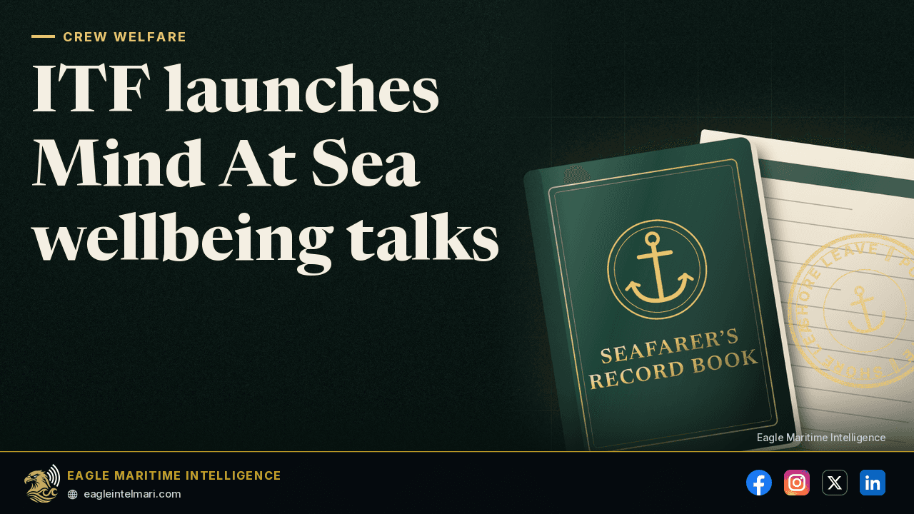ITF launches Mind At Sea wellbeing talks