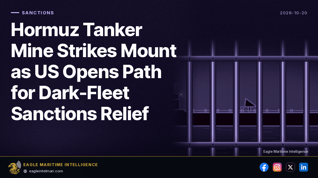Hormuz Tanker Mine Strikes Mount — Oct 20