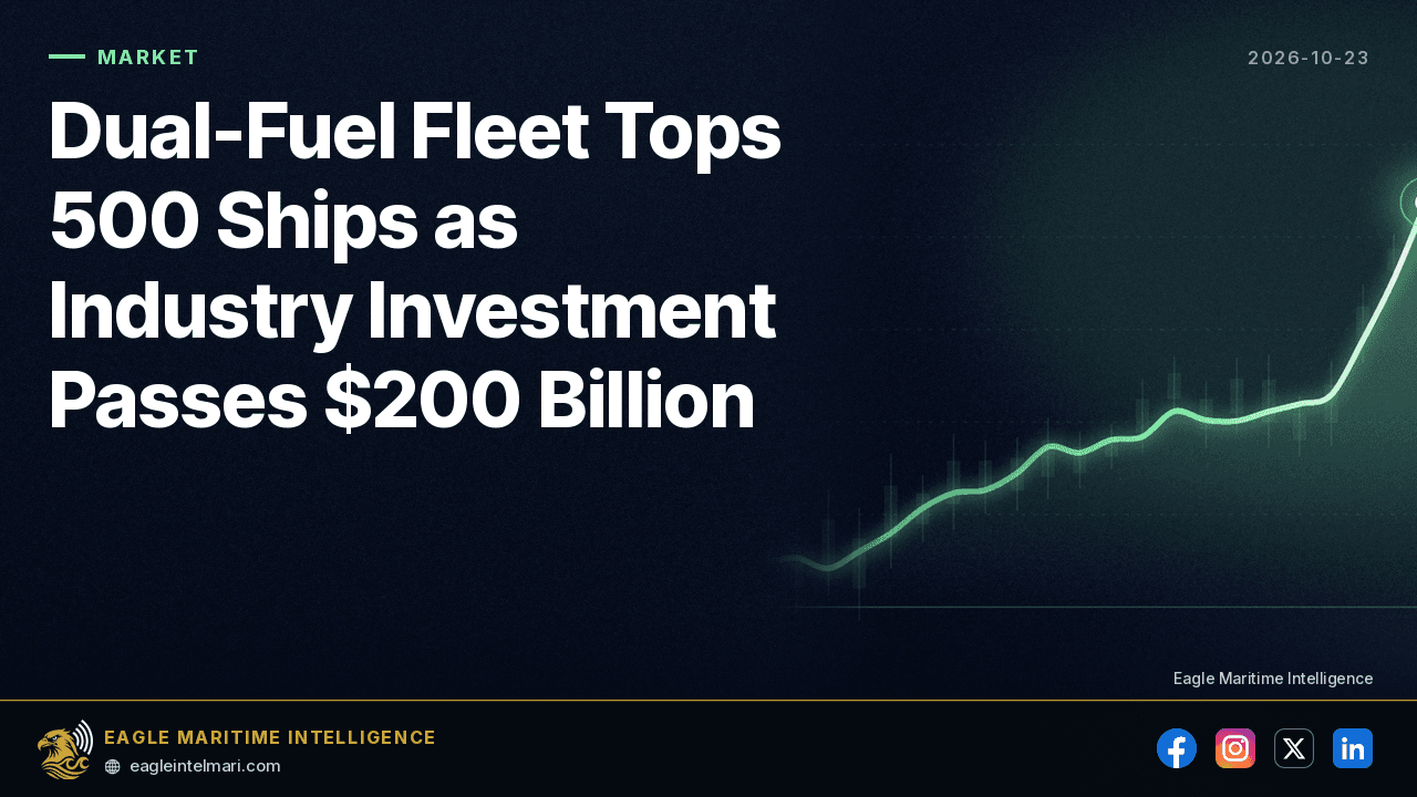 Dual-Fuel Fleet Tops 500 Ships — Oct 23