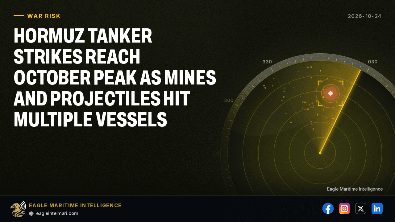 Hormuz Tanker Strikes Reach October Peak — Oct 24