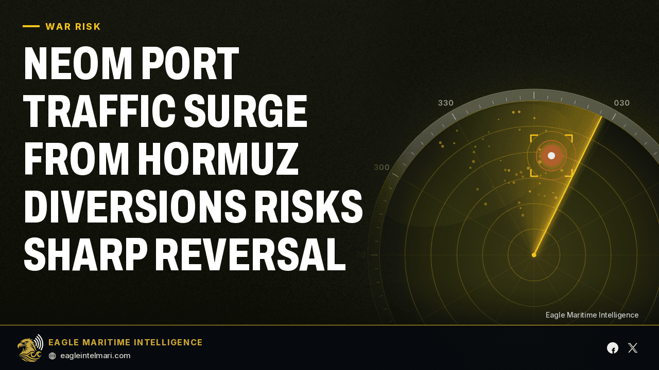 NEOM Port Traffic Surge From Hormuz Diversions Risks Sharp Reversal