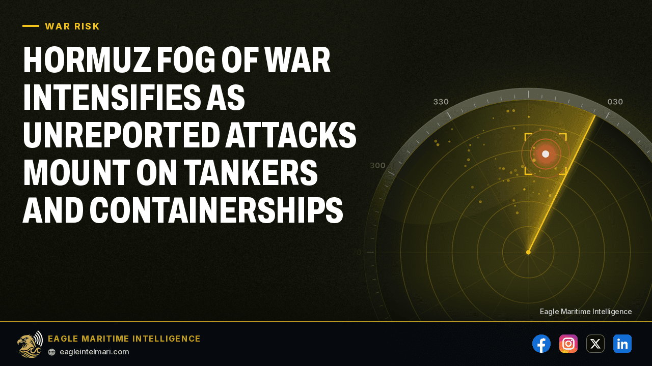 Hormuz Fog of War Intensifies as Unreported Attacks Mount on Tankers and Containerships