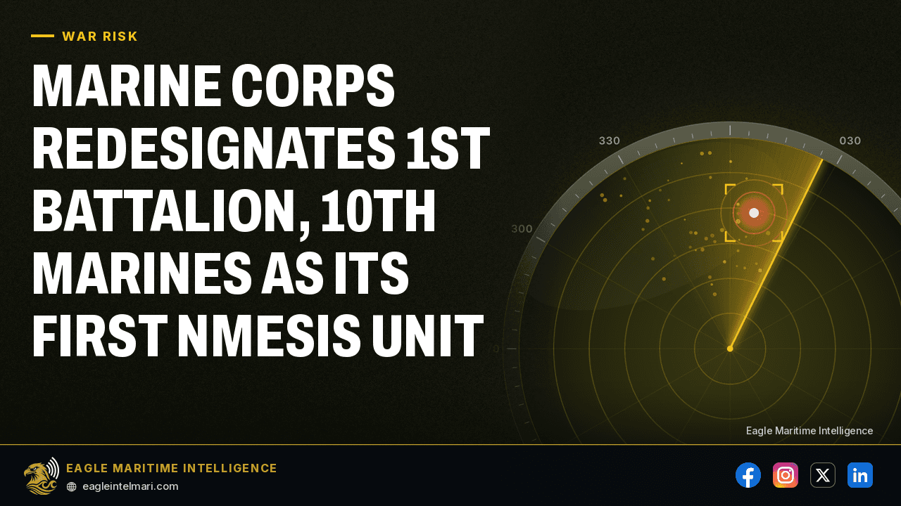 Marine Corps Redesignates 1st Battalion, 10th Marines as Its First NMESIS Unit