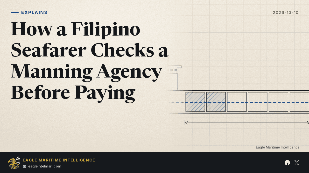 How a Filipino Seafarer Checks a Manning Agency Before Paying