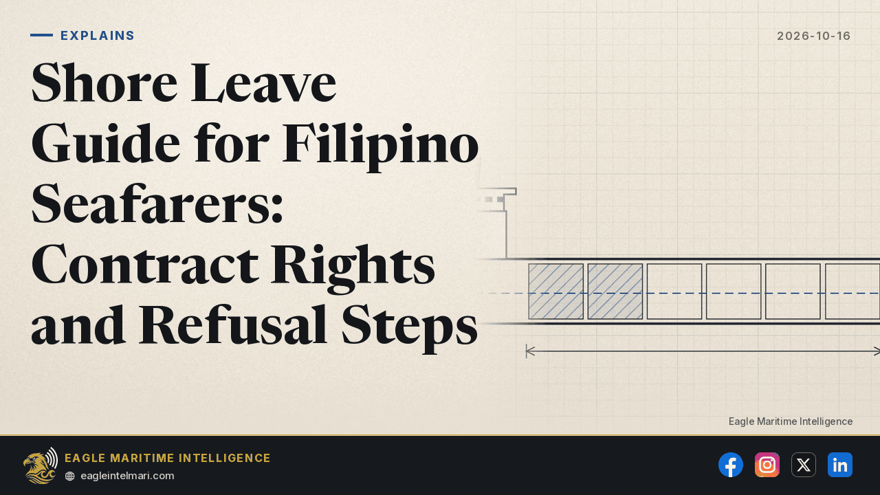 Shore Leave Guide for Filipino Seafarers: Contract Rights and Refusal Steps