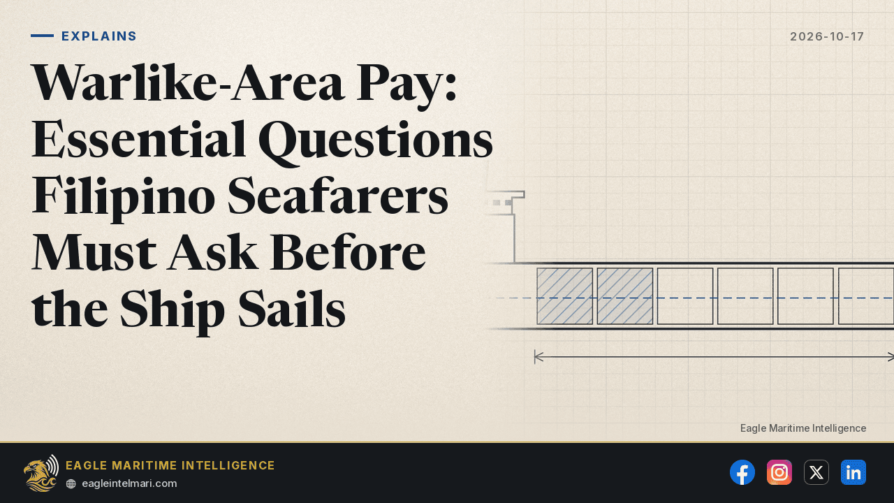Warlike-Area Pay: Essential Questions Filipino Seafarers Must Ask Before the Ship Sails