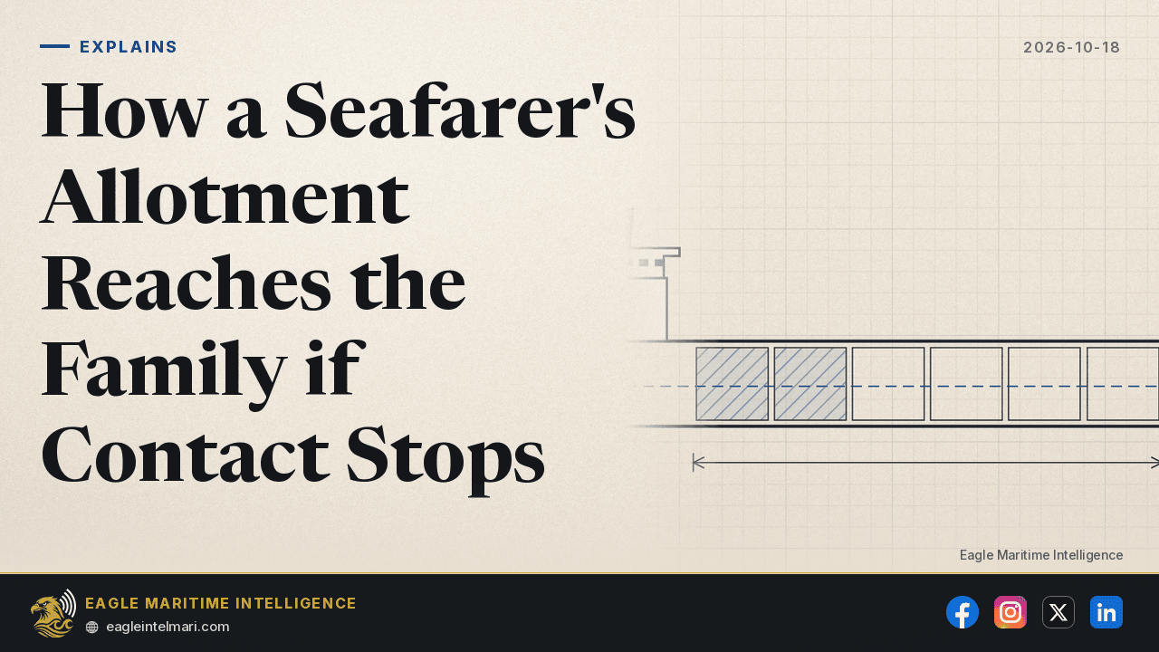 How a Seafarer's Allotment Reaches the Family if Contact Stops