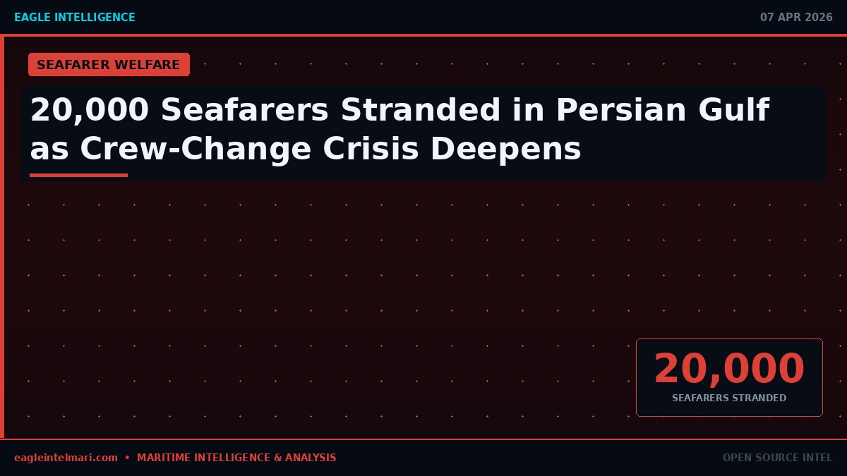 20,000 Seafarers Stranded in Persian Gulf as Crew-Change Crisis Deepens