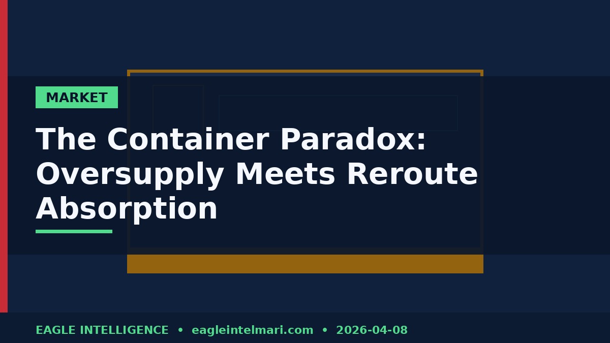 The Container Paradox: Oversupply Meets Reroute Absorption