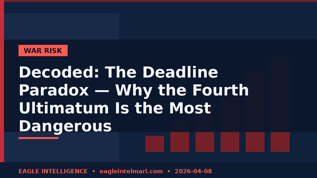 Decoded: The Deadline Paradox — Why the Fourth Ultimatum Is the Most Dangerous