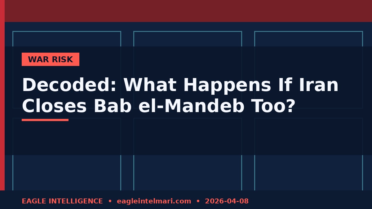 Decoded: What Happens If Iran Closes Bab el-Mandeb Too?
