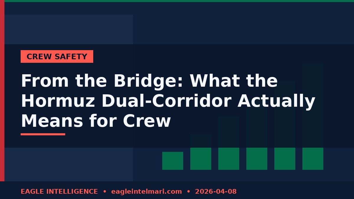 From the Bridge: What the Hormuz Dual-Corridor Actually Means for Crew