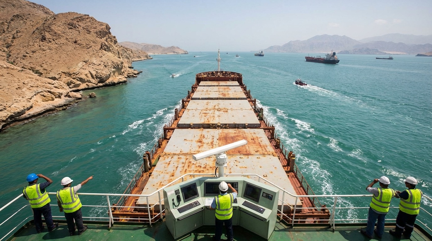 First AIS-Active Bulk Carrier Transits Hormuz Since March 2; Giacometti Signals Normalization Path for Non-Sanctioned Partners