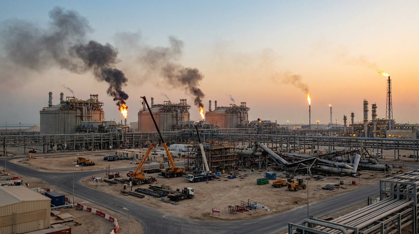 Qatar LNG Wiped Out: 3.5% of Global Production Offline for 3-5 Years After Ras Laffan Strikes