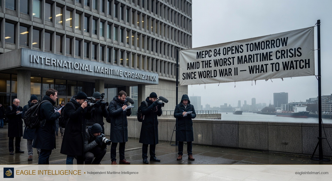MEPC 84 Opens Tomorrow Amid the Worst Maritime Crisis Since World War II — What to Watch