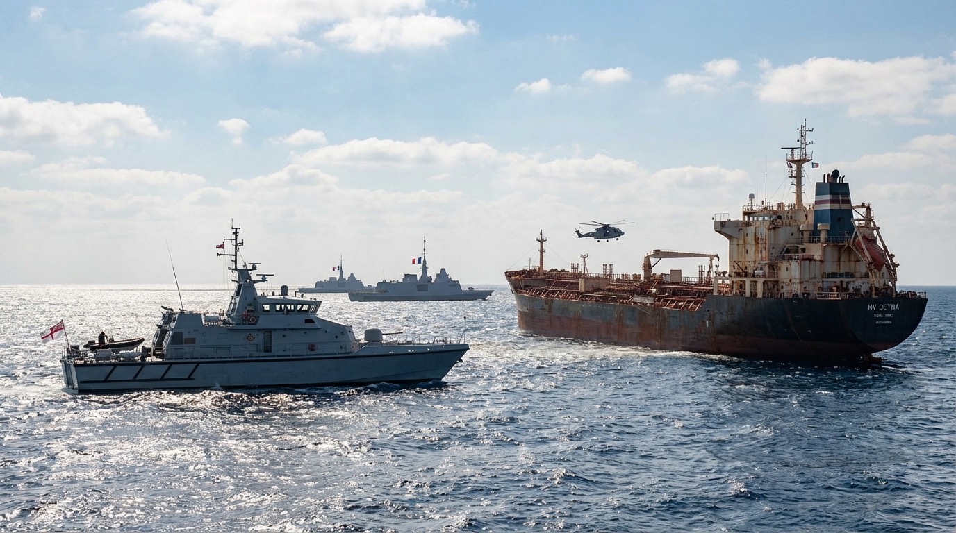 HMS Cutlass, MV Deyna, and the Real Cost of Sanctions Evasion: UK-France Shadow Fleet Enforcement Operation