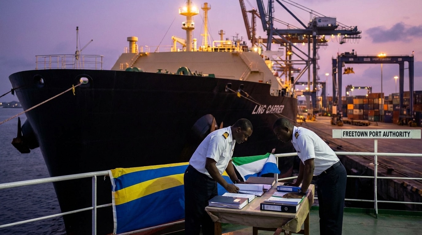 Russia Moves into LNG Dark Fleet: Three LNG Carriers Reflagged to Sierra Leone, Evading Gas Trade Sanctions