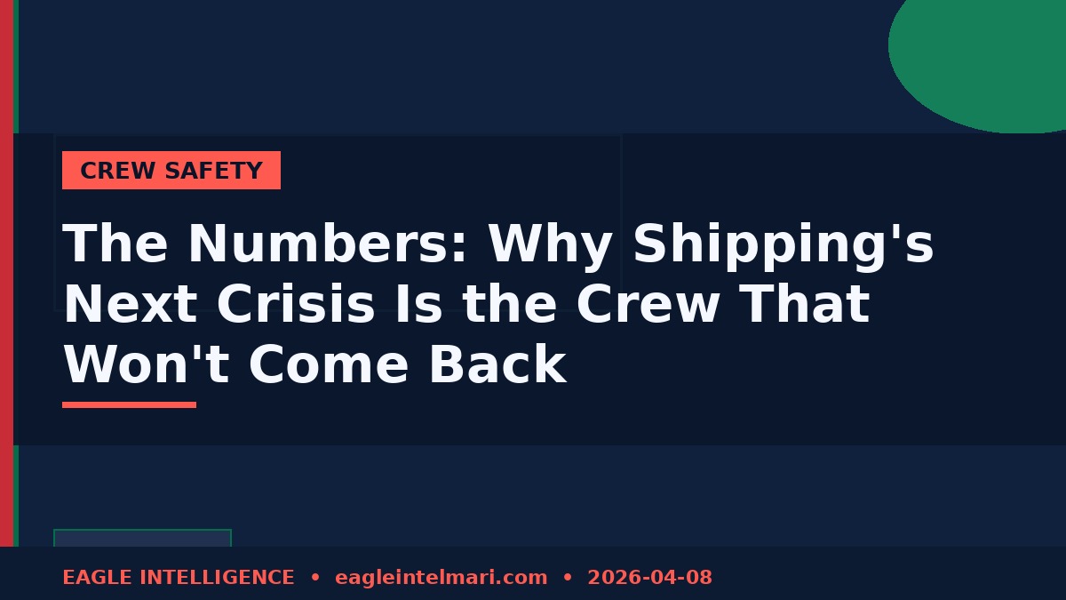 The Numbers: Why Shipping's Next Crisis Is the Crew That Won't Come Back