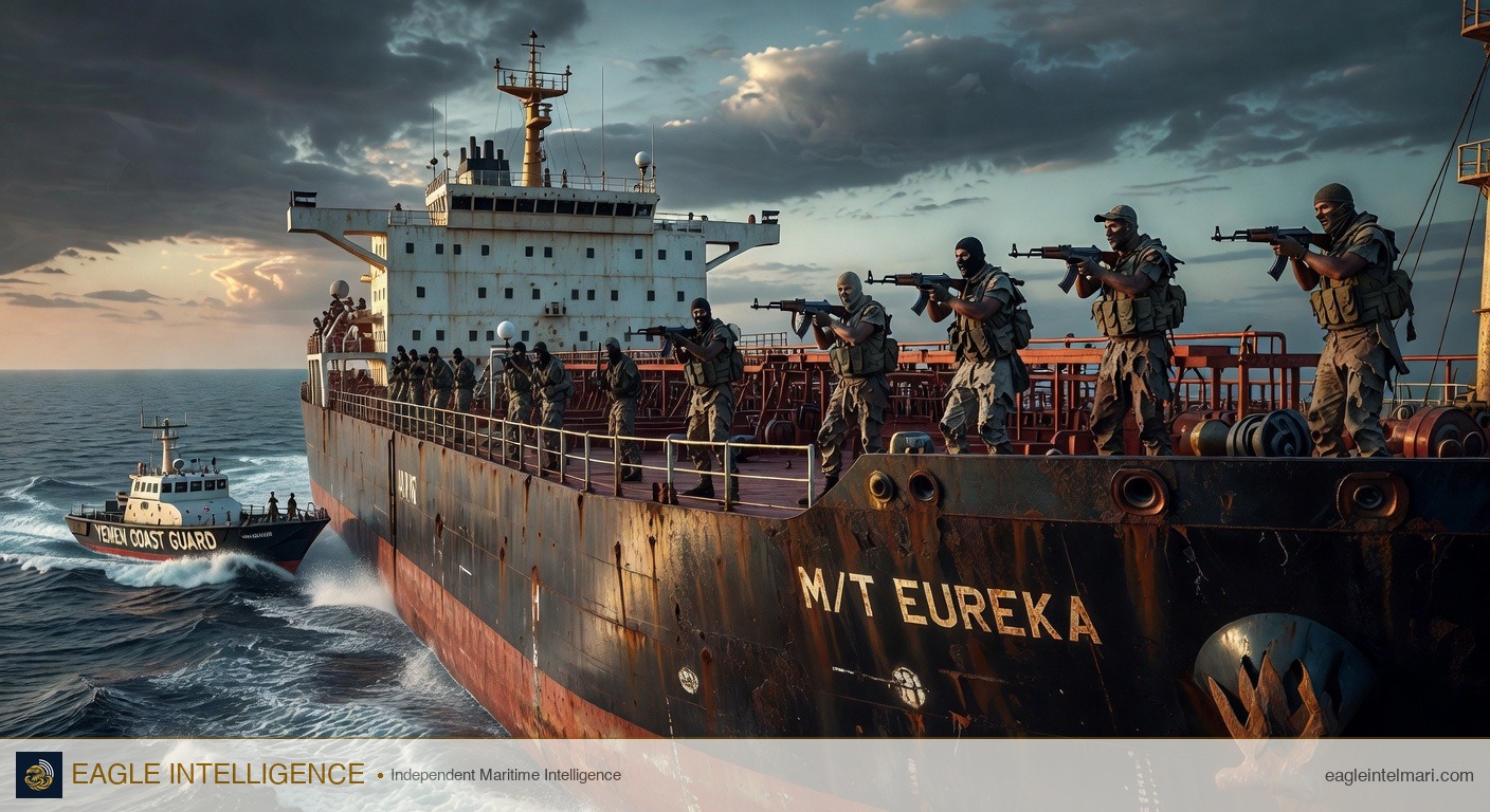 UAE Tanker Eureka Hijacked Off Yemen Shabwa Coast, Diverted to Somali Waters