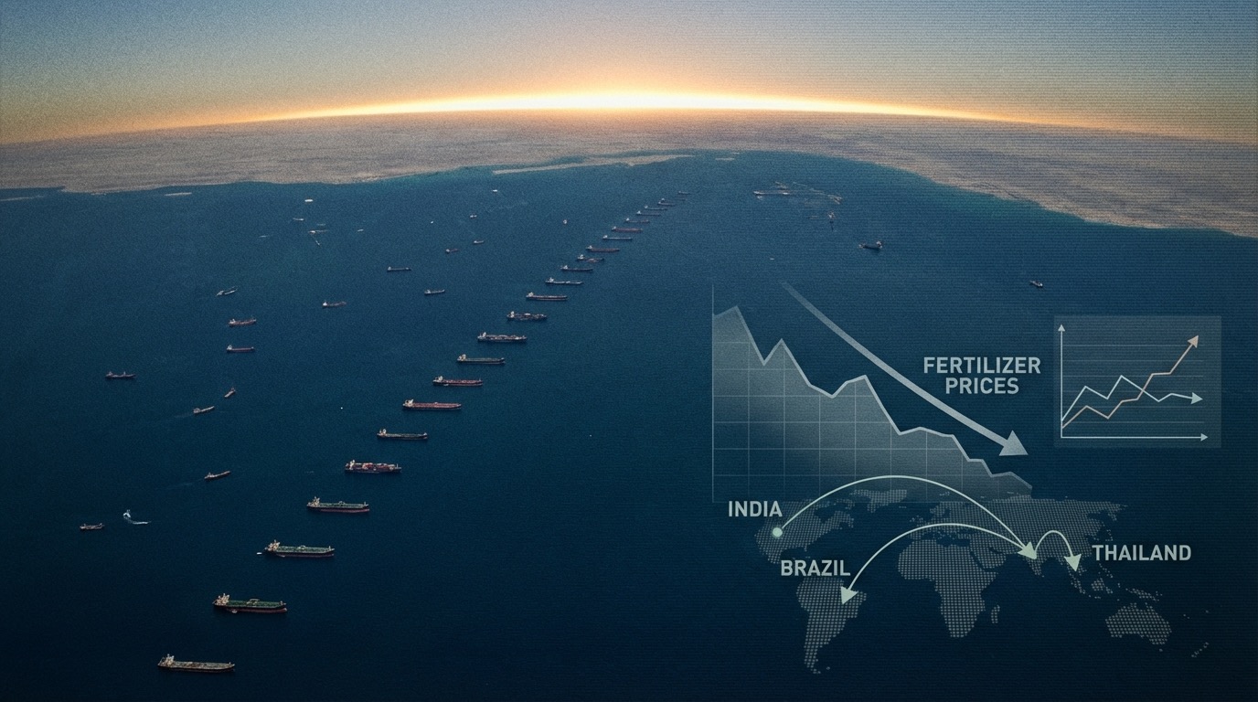 WTO Warns Hormuz Crisis Could Collapse Global Trade to 1.9%: Fertilizer Exports at Risk for India, Brazil, Thailand