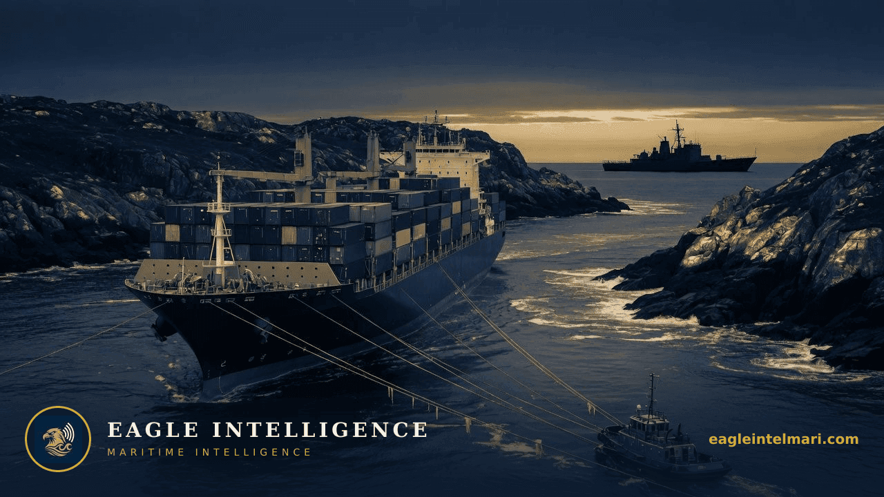 Daily Eagle Brief — 2026-07-05: Iran imposes Bitcoin transit fees in Hormuz while missile-damaged CMA CGM containership faces scrapping amid French and US naval deployments