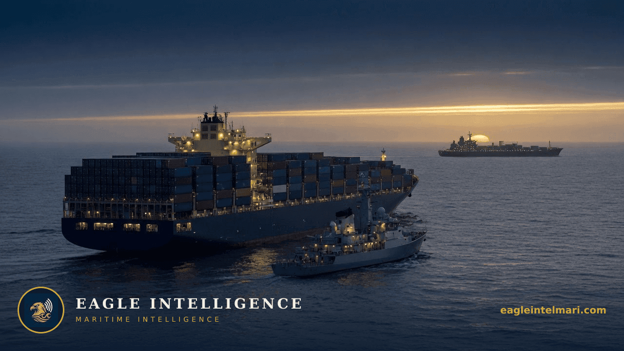 The Daily Eagle Brief — 2026-08-12: US Fires on Blockade-Runner as Hormuz Traffic Falls to Six Vessels and Red Sea Attacks Kill Crew