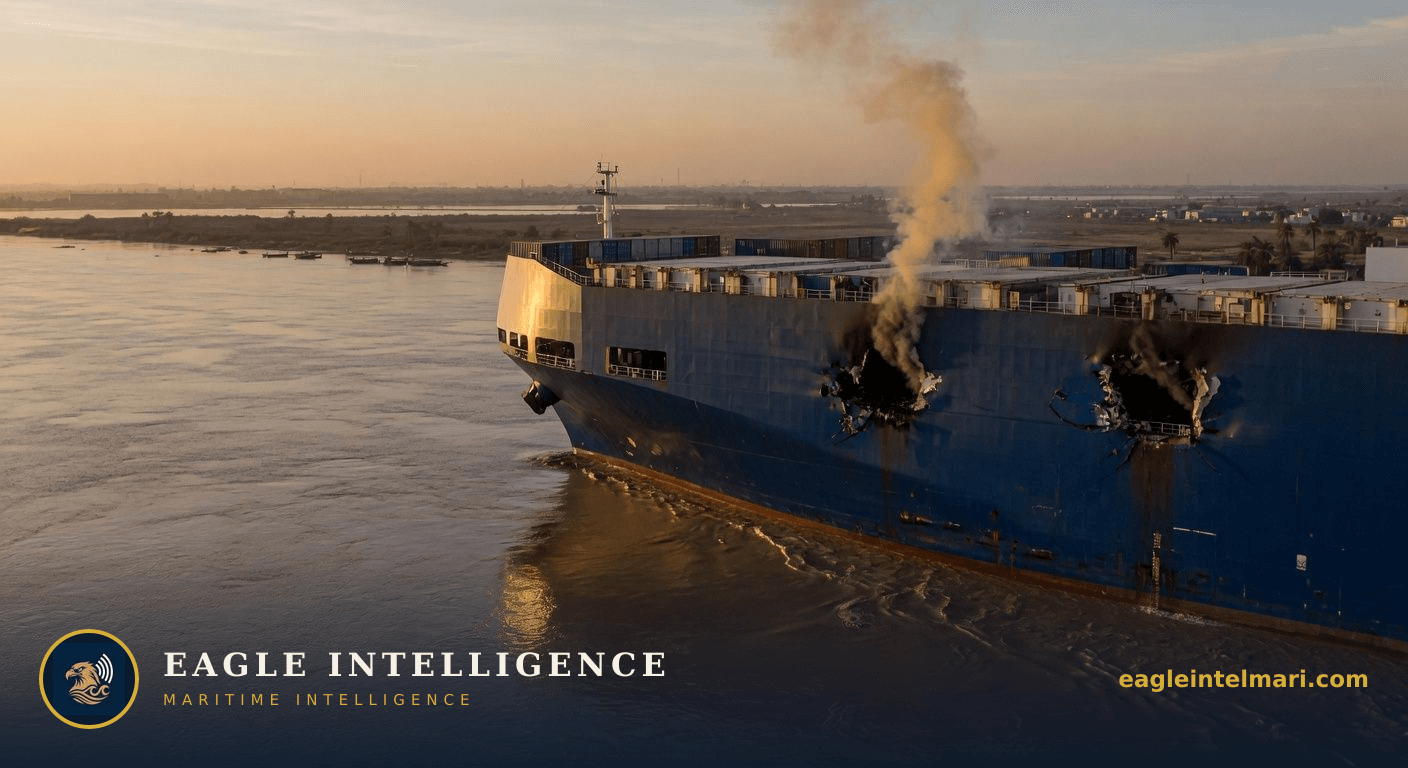 MSC Sariska V Takes Two Projectiles on Exit from Umm Qasr