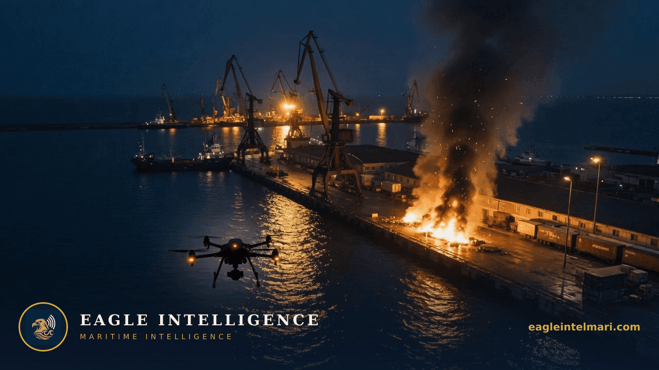Drone Strike on Temryuk Port Signals Deepening Risk to Russia's Black Sea Terminals